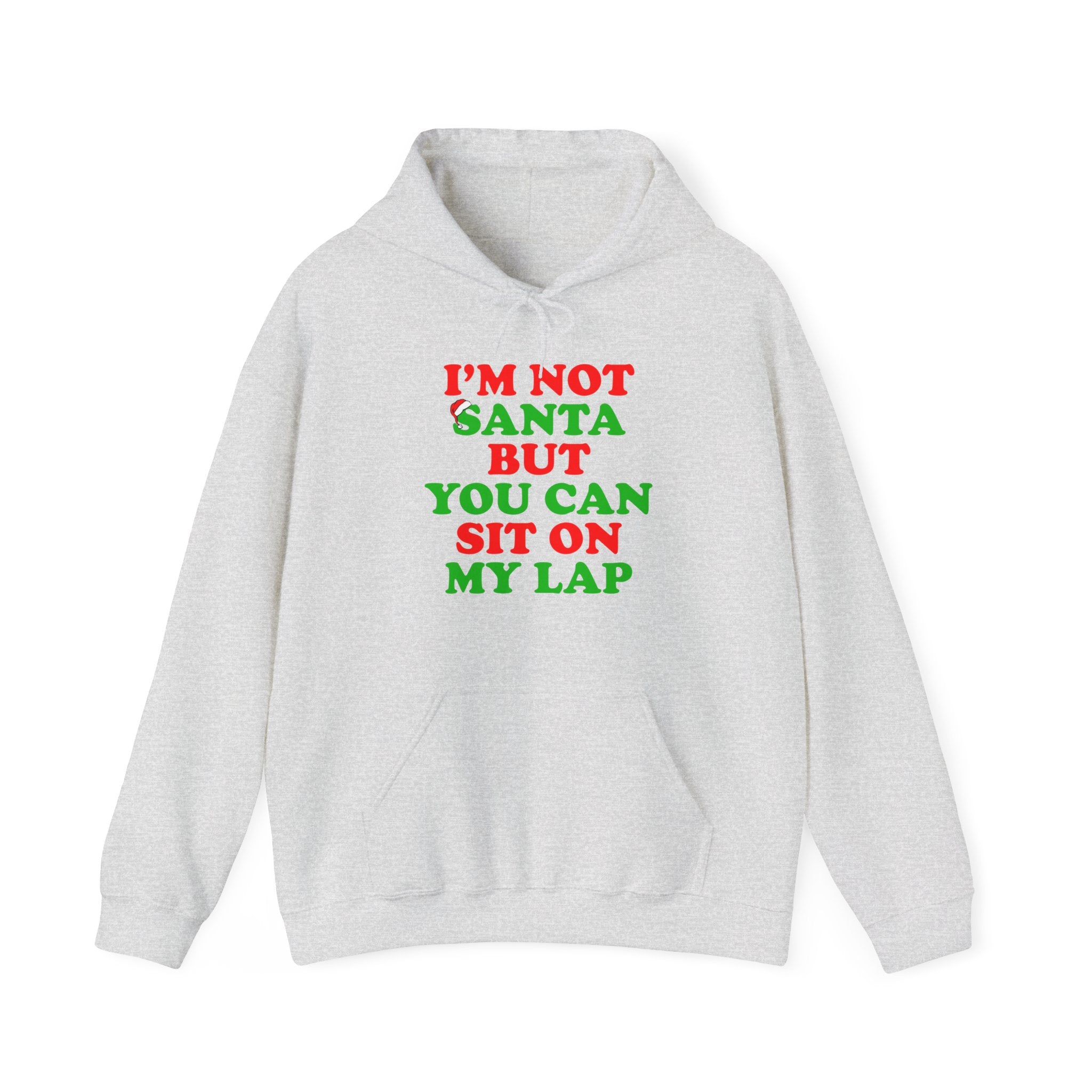 I'M NOT SANTA BUT YOU CAN SIT ON MY LAP HOODIE