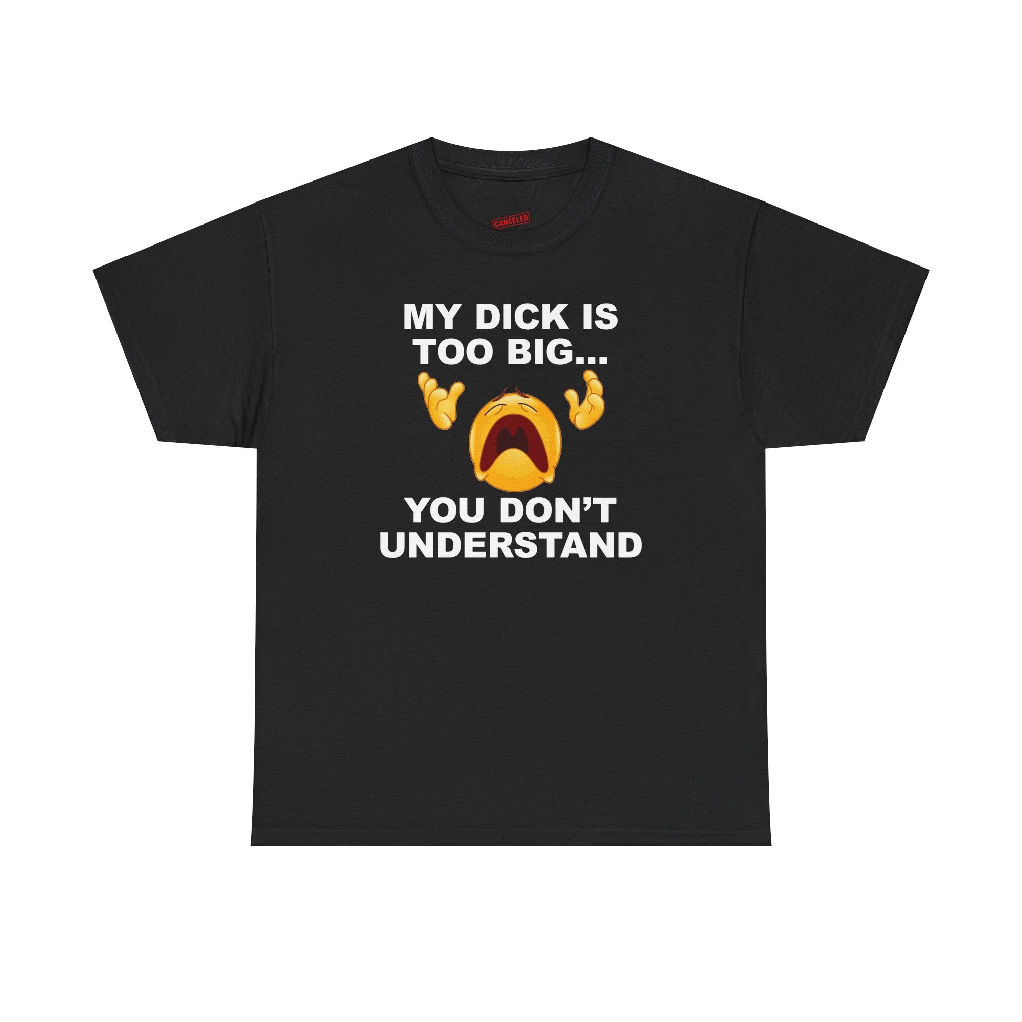 MY DICK IS TOO BIG... YOU DON'T UNDERSTAND T-SHIRT