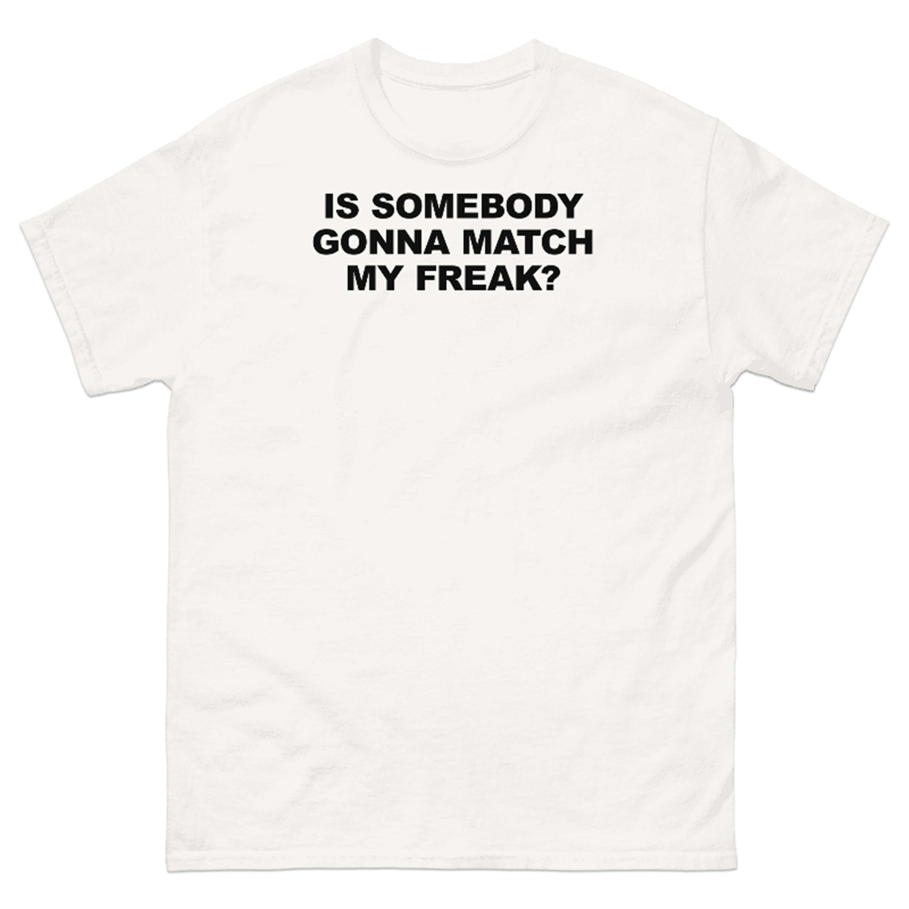 IS SOMEBODY GONNA MATCH MY FREAK? T-SHIRT