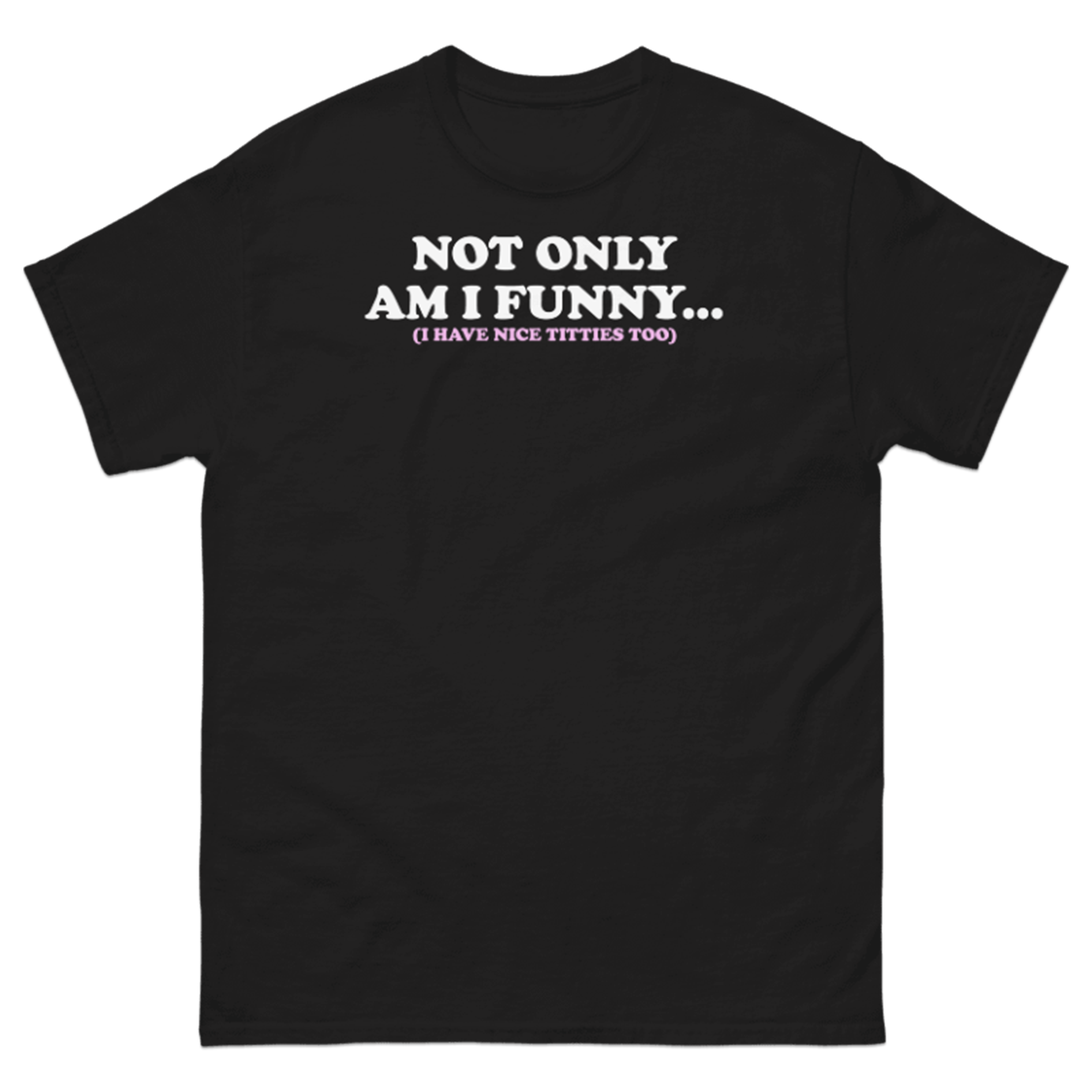 NOT ONLY AM I FUNNY... (I HAVE NICE TITTIES TOO) T-SHIRT