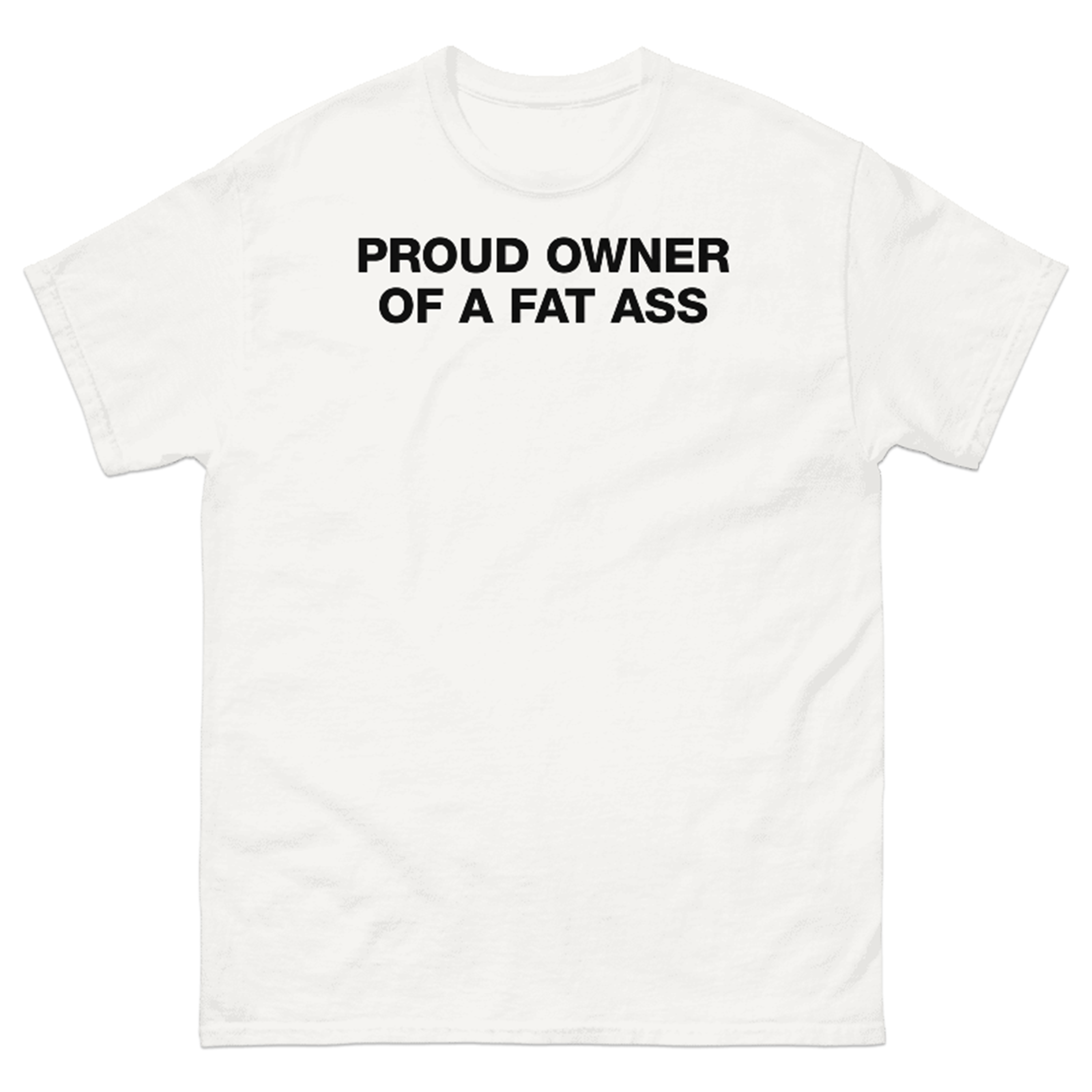 PROUD OWNER OF A FAT ASS T-SHIRT